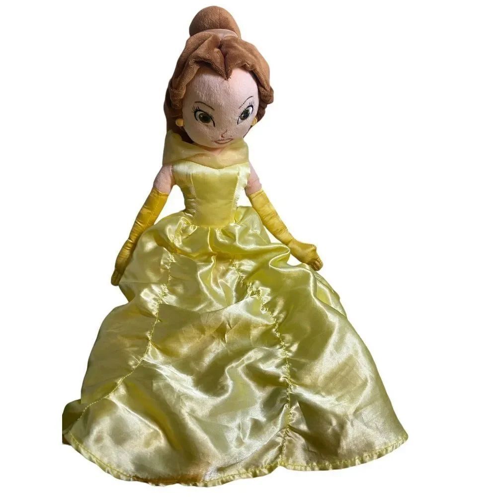 Disney Store Princess Belle Beauty and the Beast 20" Plush played with READ